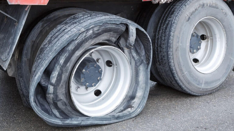 What constitutes an underinflated truck tire