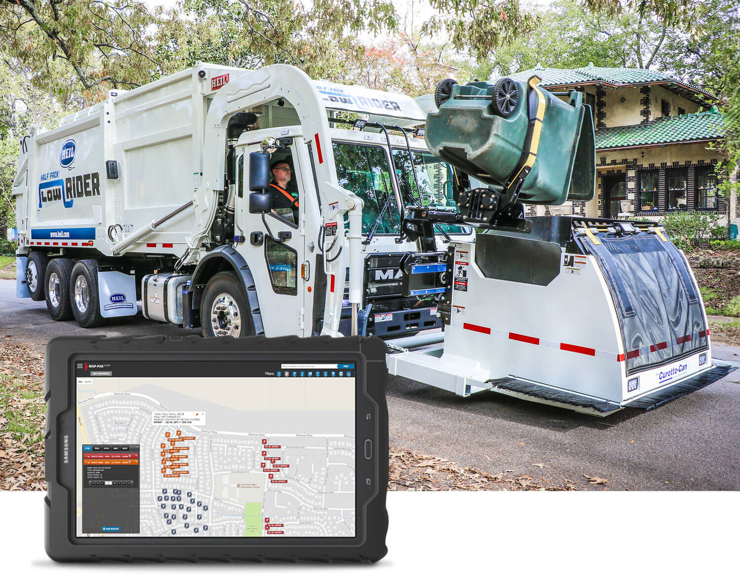 Garbage truck routing software for trash truck fleets
