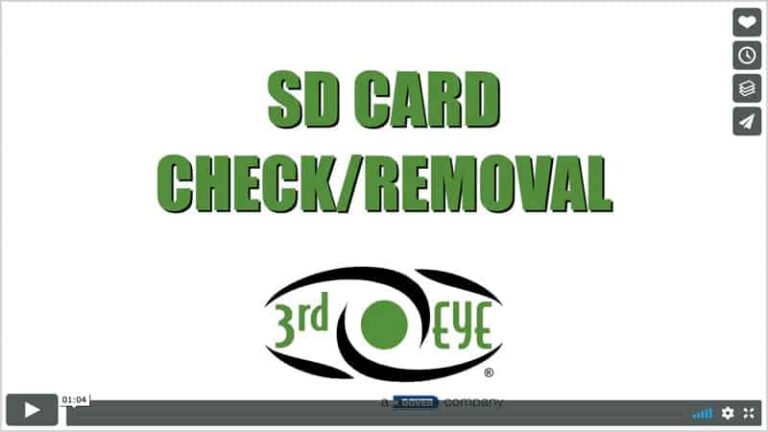 3rd Eye Service Shack guide to SD card check and removal